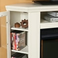 thumbnail image 3 of Claremont Smart Corner Fireplace with Storage - Ivory, 3 of 4