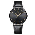 thumbnail image 2 of Jacenvly 2024 New Men Trendy Ultra Thin Watch Slim Leather Strap Stainless Steel Quartz Cool, 2 of 4