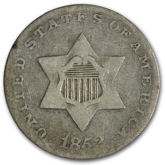 1852 Three Cent Silver Fine
