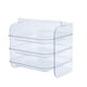 thumbnail image 2 of Estante organizador de cocina multifuncional | Cajón transparente de 3 niveles para frutas, verduras y guarniciones | Bandeja apilable para preparar alimentos con asas y tapete antideslizante, 2 of 7