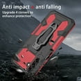 thumbnail image 7 of ELEHOLD Armor Case for Samsung Galaxy A14 5G 6.6",Rugged Hybrid Full Body Protective Case Hidden Kickstand  Magnetic Car Mount Anti-Scratch Shockproof Case,Red, 7 of 7