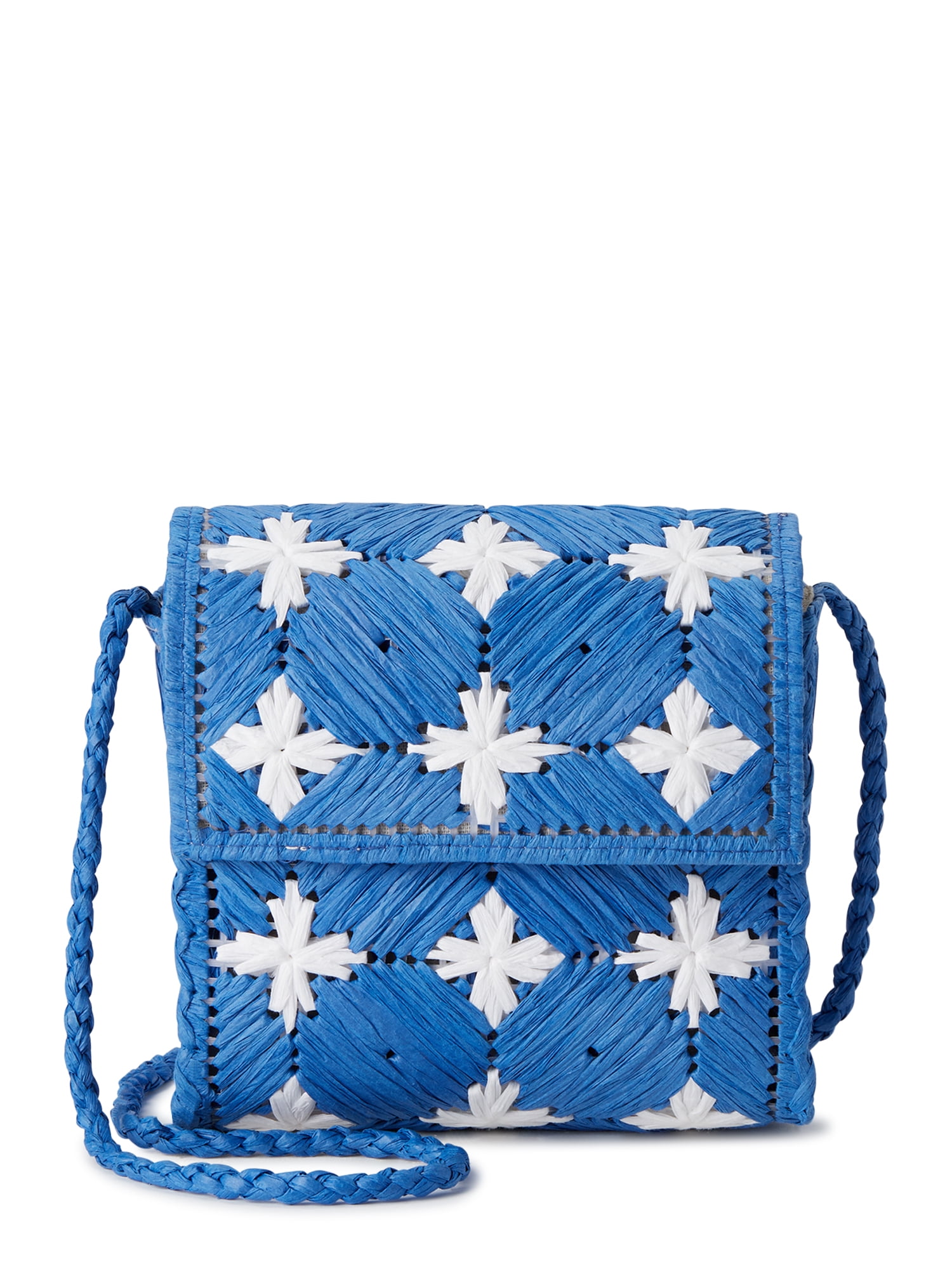 Eliza May Rose Floral Patterned Box Bag with Interior Slip Pocket Eliza May Rose Floral Patterned Box Bag with Interior Slip Pocket