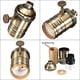 thumbnail image 5 of Portalámparas de cobre GANRILAND E27 con interruptor para bricolaje, portalámparas de iluminación vintage Edison, portalámparas de latón antiguo, 5 of 5