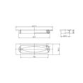 thumbnail image 2 of Richelieu BP87096195 5" (128Mm) Long Flush Cabinet Pull From The Expression Collection -, 2 of 2