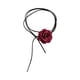 thumbnail image 5 of Gargantilla de flores, collar elegante, vestido, accesorios de joyería, collares de rosas rojo 3, 5 of 9