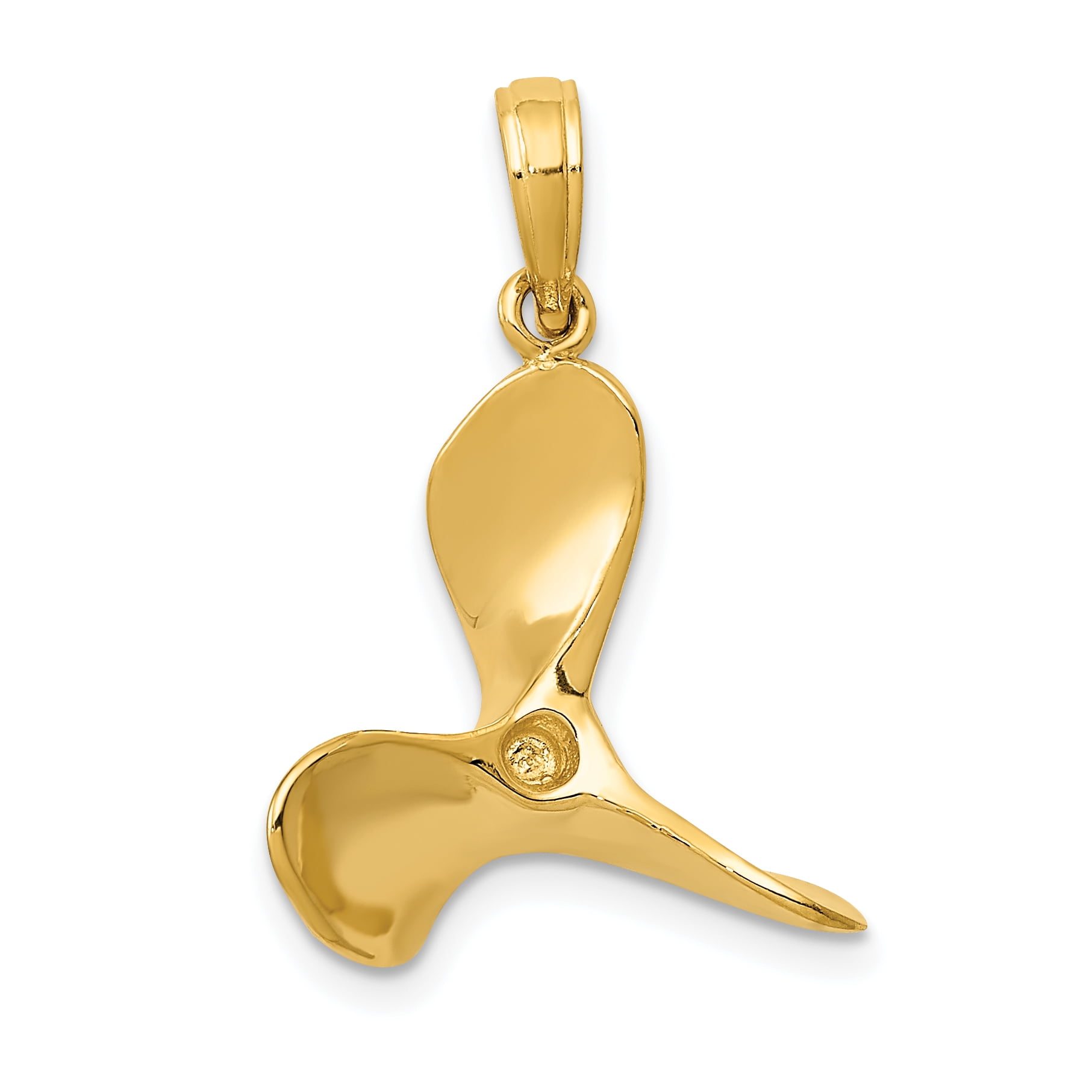 14K Yellow Gold And Rhodium Butterfly In Heart Pendant from Roy Rose Jewelry 