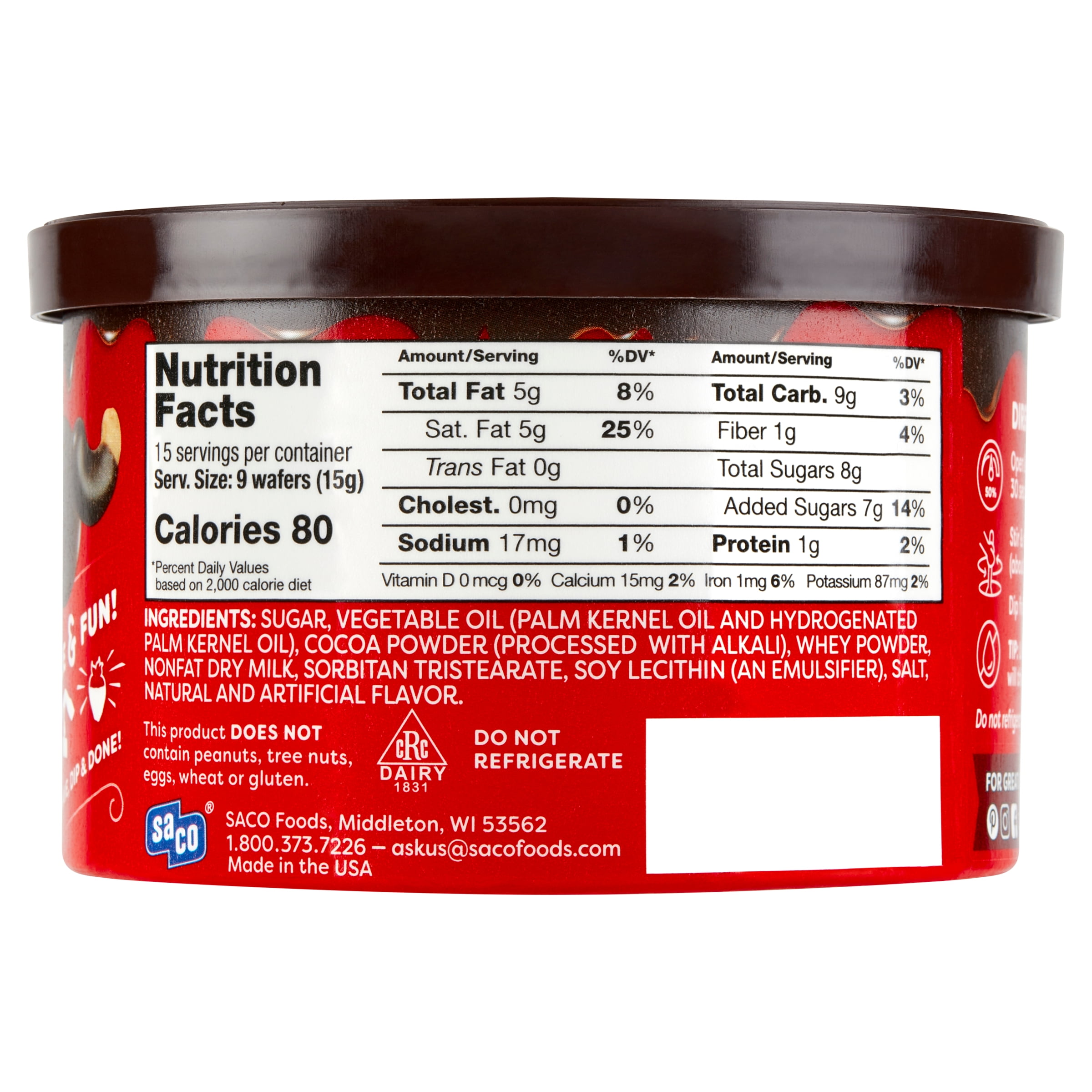 Dolci Frutta Chocolate Melting Wafers, 8 oz