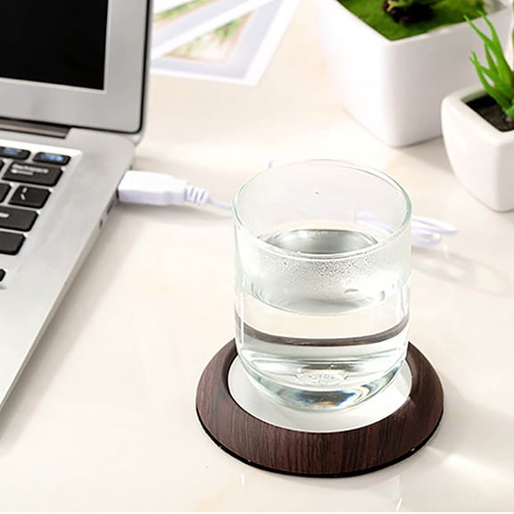 Wuztai Battery Operated Candle Warmer (B), Tea Warmer Popular Usb Heating Cup Mat Base Metal Cup Thermostatic Cup Mat Coffee Warmer Warm Cup Mat Gift Clearance Free Shipping!