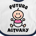 thumbnail image 4 of Inktastic Future Actuary Baby Girl Girls Baby Bib, 4 of 4