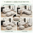 Convertible Combination Sofa UShaped Storage Sofa with Footstools , 2