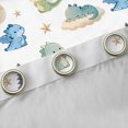 thumbnail image 4 of Manfei Cute Kawaii Dragon Animals Curtains and Drapes Pack of 2 (52x63 Each),Pine Tree Cloud Black Out Curtains,Blue White, 4 of 6