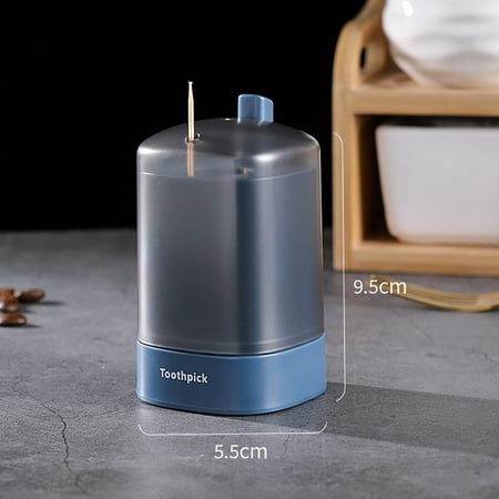 

Jiyugala Tableware Automatic Pop-up Toothpick Box Holder Container Portable Toothpick Dispenser
