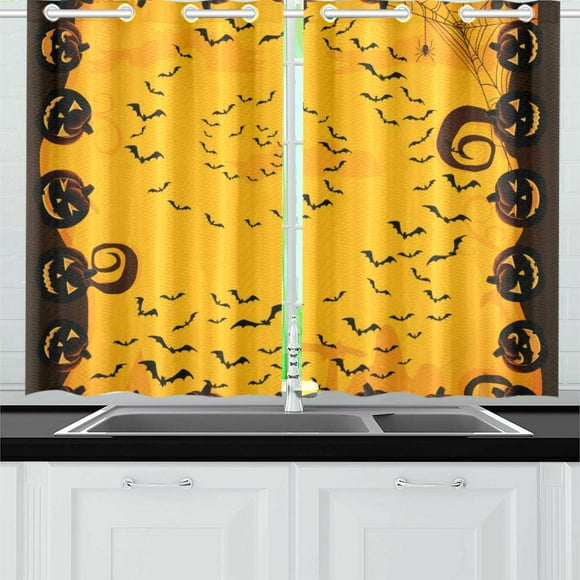 Halloween Kitchen Curtains