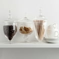 thumbnail image 3 of Home Essentials Terra Collection Set Of Three Assorted Mini Glass Cannisters, 3 of 4