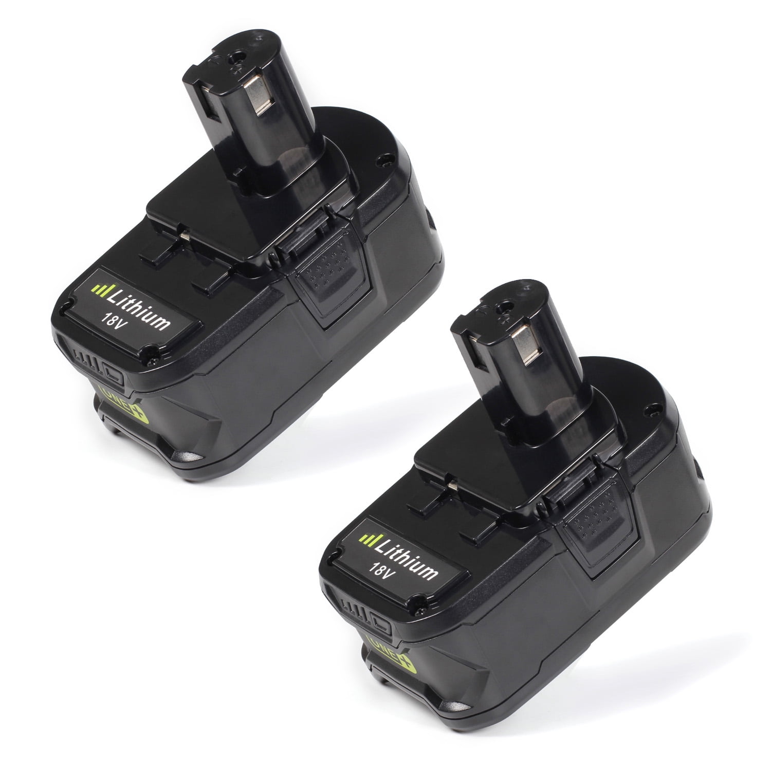 2 Pack Replacement Tool Battery For RYOBI 18V Battery Replacement for