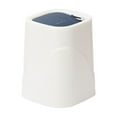 thumbnail image 3 of Small Trash Can with Lid, Mini Trash Can for Bathroom, Office and Bedroom, Small Bathroom Garbage Can with Swing Top, Compact Waste Basket for Desk, Dorm & Home, White - Xuniizn, 3 of 7