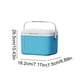 thumbnail image 3 of Recipiente de almacenamiento para cubitos de hielo con tapa para congelador, caja grande de plástico para hielo, caja apilable de agua de cristalización azul-verde para bebidas en la cocina y fiestas, 3 of 6
