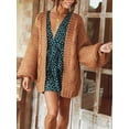 thumbnail image 2 of Womens Open Front Chunky Cardigan Cable Knit Oversized Cardigan Sweaters, 2 of 5