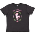 thumbnail image 3 of Inktastic You are Magical Pink and White Unicorn with Flowers Youth T-Shirt, 3 of 5