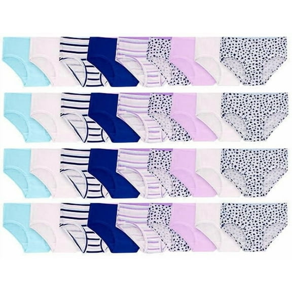 BILLIONHATS 36 Pieces of Wholesale Bulk Girls Cotton Colorful Panties Underwear Children, Mixed Assorted Sizes 4-14