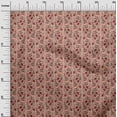 thumbnail image 2 of oneOone Cotton Poplin Fabric Leaves|Floral & Paisley Block Print Fabric BTY 56 Inch Wide, 2 of 4