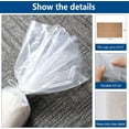 thumbnail image 3 of Duslogis 3 Pcs Large Plastic Rug Storage Bag, Fits Rug up to 9'x 12' Large Clear Carpet Bag Moving Bag with 10 Pcs Zip Tie Perfect for Storage, Moving, Packing, Shipping, 3 of 5