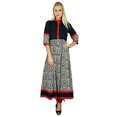 thumbnail image 3 of Bimba Women Dress Classic A Line Cotton Kurti Anarkali Long Blouse Top, 3 of 3