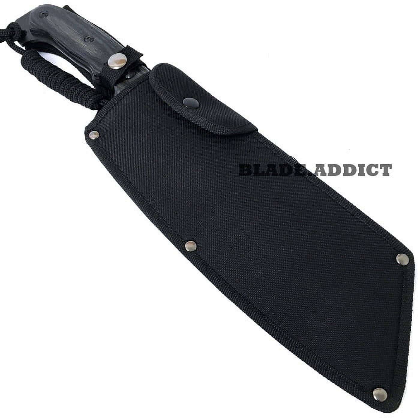16" JUNGLE Cleaver Fixed Blade Camping Survival Outdoor Hunting Knife