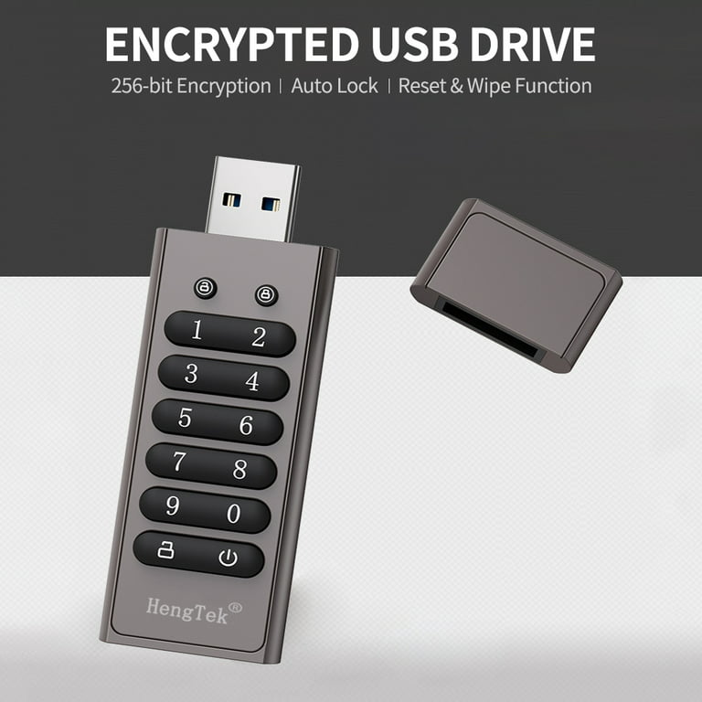 tub Drik vand pouch 32GB 256-bit Encrypted USB Drive Password Secure Flash Drive USB3.0 U Disk  Support Reset/Wipe/Auto Lock Function, Grey - Walmart.com
