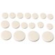 thumbnail image 1 of Almohadillas de clarinete blanco 17x Dia 9mm 11mm 14mm 16mm doble capa para viento de madera kaili Sencillez, 1 of 2