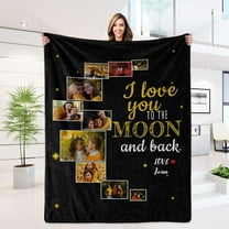 Custom for Boyfriend Girlfriend, Personalized Couple Blanket, Customized Blanket with Photo, Birthday Valentines Gifts for Wife Girlfriends from Husband Boyfriends