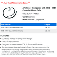 thumbnail image 2 of A/C Hose - Compatible with 1978 - 1984 Chevy Monte Carlo 1979 1980 1981 1982 1983, 2 of 2