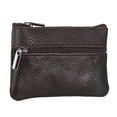 thumbnail image 1 of EeaseCA Mini Leather Coin Bag Fashion Purse Mini Zipper Charge Bag Handbag (Coffee), 1 of 7