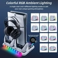 thumbnail image 4 of Para PS5 y PS5 Slim Stand RGB Cooling Station con ventilador de refrigeración y cargador doble para mandos de PlayStation 5, 4 of 10