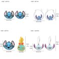 thumbnail image 2 of Disney-pendientes de Lilo & Stitch de Anime para niña, colgante de oreja de Metal, tachuelas delicadas para mujer, regalo de joyería, 2 of 5