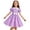 red/pink/purple/yellow, variant on Girls Cute Dresses Polka Dot Dress with Collar, Short Sleeve A-Line Party Dress, Casual Formal Outfit for Kids 4-10Y