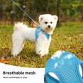 thumbnail image 4 of Charkool Reflective Dog Harness and Leash, Adjustable Breathable Dog Vest, Training for Extra Small Dogs,Blue, 4 of 6