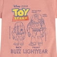 thumbnail image 3 of Toy Story 4 - Buzz Sketches - Toddler & Youth Girls Short Sleeve Graphic T-Shirt, 3 of 5