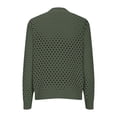 thumbnail image 5 of Mqqzkk Womens Summer Crochet Cardigan Full Zipper Sweaters Lightweight Long Sleeve Open Front Hollow Out Knit Cover Ups Jackets, 5 of 6