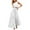 White, variant on HXWCHs Elegant Sleeveless Long Skirt Suit with Intricate Lace Detailing for Casual Wear and Seasonal Versatility L Blue
