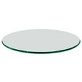 thumbnail image 1 of Fab Glass and Mirror 24" Clear Round 1/2" Inch Thick Tempered Ogee Edge Polish Glass Table Top,, 1 of 5