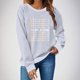 thumbnail image 1 of Uootdi 100 Days of School Long Sleeve Shirts for Women Womens Teacher Graphic Tops Happy 100 Days of School Sweatshirt Gift, 1 of 6