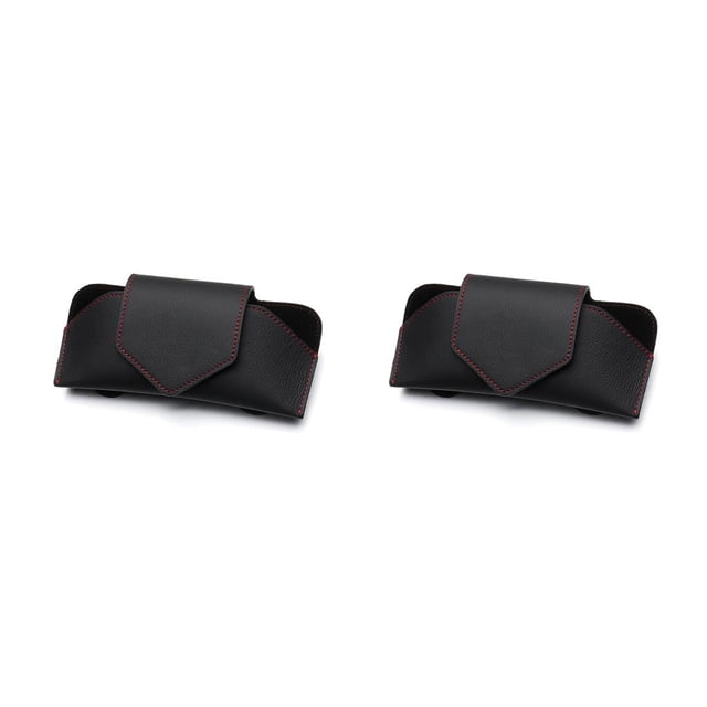 Estuche de Almacenamiento Speravity Gafas de Sol Clip Interior Rojo Negro 2piezas