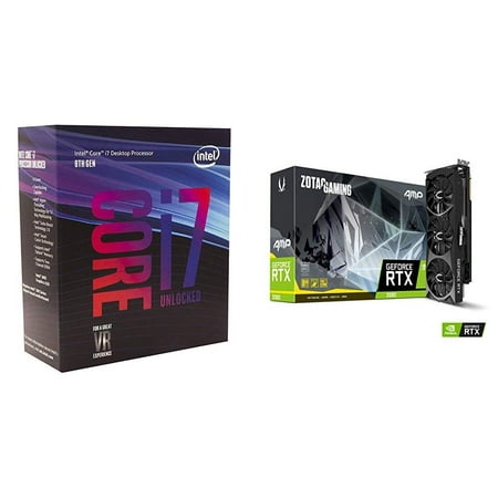 Intel Core i7-8700K Desktop Processor 6 Cores up to 4.7GHz with ZOTAC GAMING GeForce RTX 2080 AMP (The Best Intel Processor For Gaming 2019)