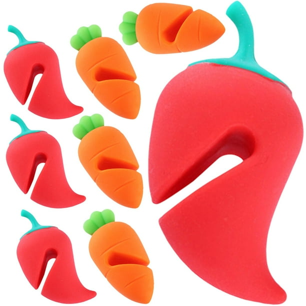 GOOHOCHY 8 tapones de silicona antiderrames para tapas de ollas y sartenes.