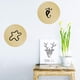 thumbnail image 2 of Decoración hogareña 4Pcs 20CM/7.9" Diameter Wall Decal Dots, Easy to Peel Easy to Stick + Safe on Painted Walls,Round Sticker Large Paper Sheet Set for Nursery Room, Golden Zhivalor WFLD-108, 2 of 4