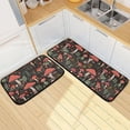 thumbnail image 2 of Red Mushroom Kitchen Mat Set of 2, Non-Slip Kitchen Rug for Floor, Waterproof Sink Carpet for Home, Office, Laundry, 2 of 6