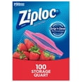 thumbnail image 3 of Ziploc Grip N Seal Storage Quart Bags, 100 count, 3 of 13