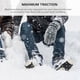 thumbnail image 5 of Wosthever 1 par de abrazaderas para zapatos de hielo con 8 y 8 clavos Escalada METRO Wosthever OD009569-01, 5 of 6