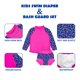 thumbnail image 5 of BIG ELEPHANT Paquete de 2 Trajes de Baño Unisex de Manga Larga con Protección Solar UPF 50+ y Pañales de Natación Incorporados para Bebés y Niños Pequeños, Tallas XS-XXL, 5 of 6